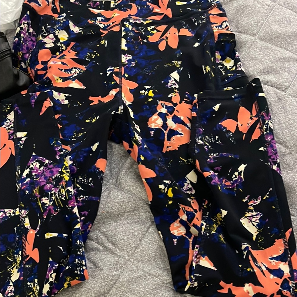Colorful Abstract Print Leggings
